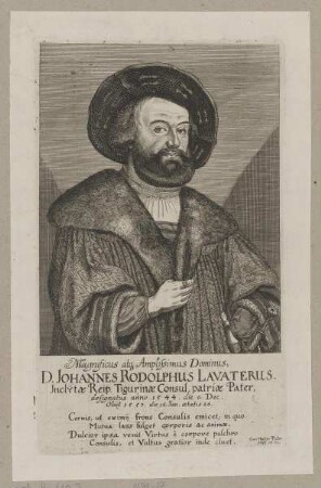 Bildnis des Johannes Rodolphus Lavaterus