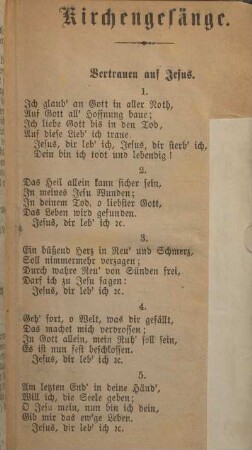 Kirchengesänge.