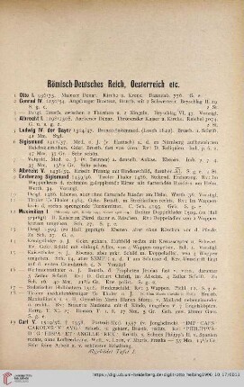 Römisch-Deutsches Reich, Oesterreich etc. (Nr. 1 - 186)