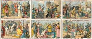 Sammelbilder (Kaufmannbilder) der Fa. C. H. Knorr Nahrungsmittelfabriken Serie: Weinsberg und die Weibertreusage