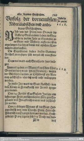 Verfolg der vornembsten Niderländischen und anderer Geschichten