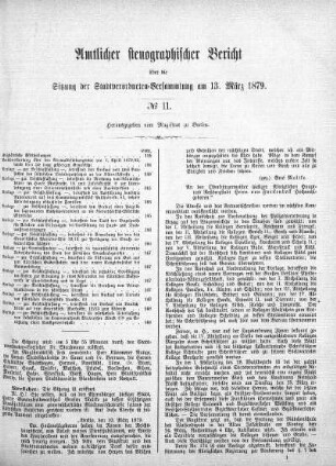 No. 11, 13. März 1879