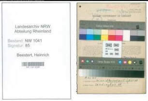 Entnazifizierung Heinrich Beestert , geb. 08.01.1921 (Kraftfahrer)