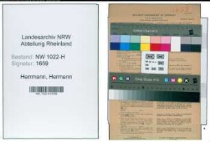 Entnazifizierung Hermann Herrmann , geb. 18.10.1895 (Bueroangestellter)