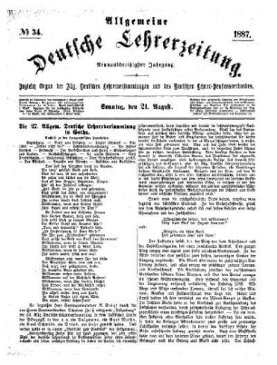 Die 27. Allgem. Deutsche Lehrerversammlung in Gotha : Nachlese zu den stenographischen Protokollen