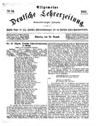 Die 27. Allgem. Deutsche Lehrerversammlung in Gotha : Nachlese zu den stenographischen Protokollen
