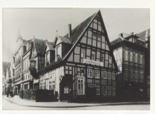 Gasthof Westfälische Haus. Detmold. Lange Str. Papierabzug