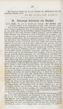 506-520 Literarische Uebersichten und Anzeigen