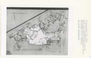 Haus des Staatsbürgers, Berlin-Tiergarten (Diplomarbeit bei Kurt Dübbers): Grundriss Erdgeschoss 1:200