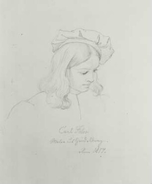 Bildnis Karl Philipp Fohr mit Baske
