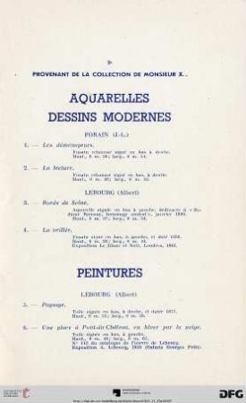 Aquarelles - Dessins modernes (Nr. 1-4)