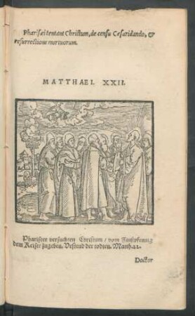 Matthaei. XXII. - XXIII.