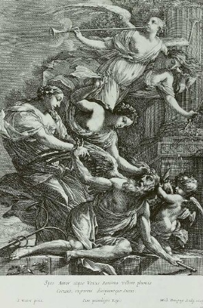 Hoffnung, Venus und Amor züchtigen Chronos