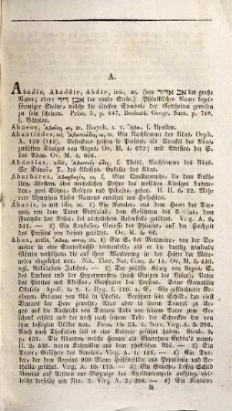 Handwörterbuch der griechischen und römischen Mythologie, 1. A - F
