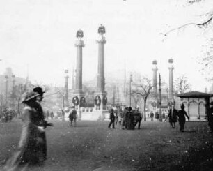 Leipzig: Augustusplatz, Schmuck z. Völkerschlacht Denkmal Weihe