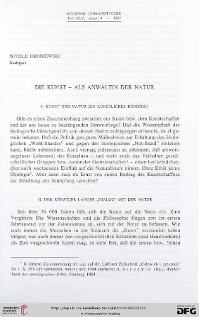 45: Die Kunst - als Anwältin der Natur