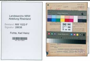 Entnazifizierung Karl Heinz Fichte , geb. 01.06.1921 (Verwaltungsangestellter)