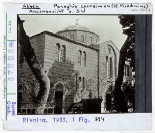 Athen: Panaghia Lycodimou (St. Nikodemus), Aussenansicht von Südwesten