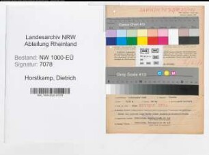 Entnazifizierung Dietrich Horstkamp, geb. 01.11.1901 (Reichsbahnsekretaer)