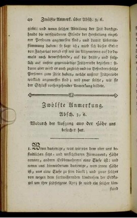 Zwölfte Anmerkung. Absch. 3, 6. - Sechzehnte Anmerkung. Absch. 6, 6.