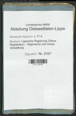 Visitation (Überprüfung der Landkasse und Revision der Kontributionsrepartitionen)