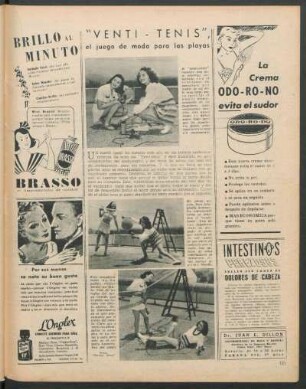 "Venti - Tenis", el juego de moda para las playas