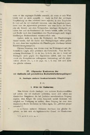IV. Allgemeine Konkurrenz der rei vindicatio mit persönlichen Besitzrückforderungsklagen?