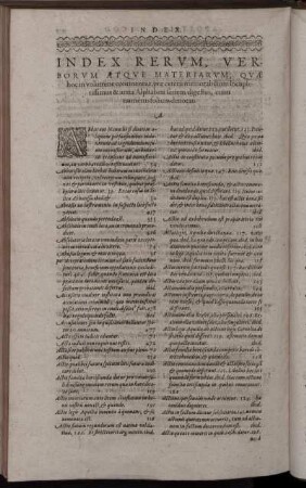 Index Rerum, Verborum Atque Materiarum [...]