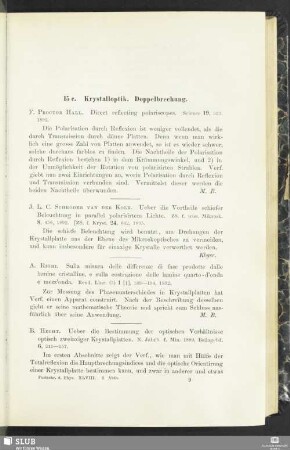 15c. Krystalloptik. Doppelbrechung