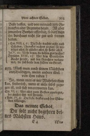 Das neunte Gebot.