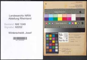 Entnazifizierung Josef Winterscheidt , geb. 18.12.1908 (Werkmeister)