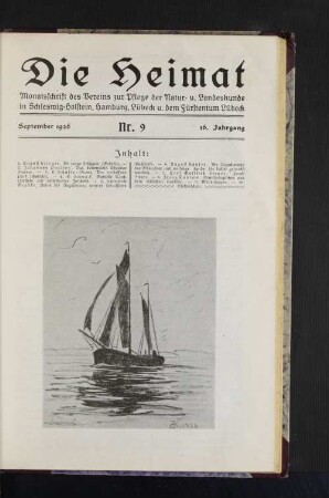 September 1926. Nr. 9. 36. Jahrgang.