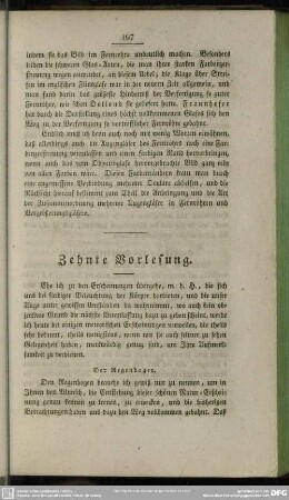 Zehnte Vorlesung