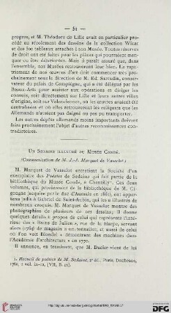 1918/19: Un Sedaine illustré du Musée Condé