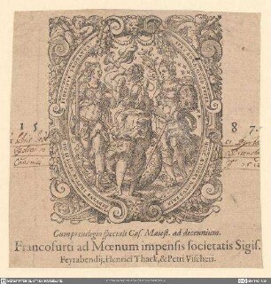 Druckermarke Feyerabend, Sigmund / Tack, Heinrich / Fischer, Peter (Vischer)