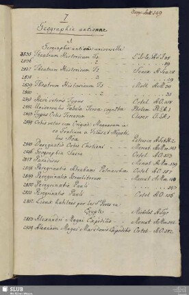 7. Geographie ancienne