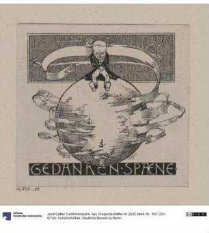 Gedankenspäne. Aus: Fliegende Blätter Nr. 2830