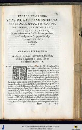 Paralipomenon.
