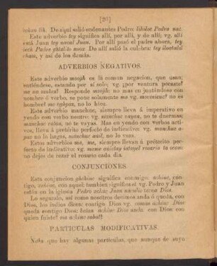 Partículas modificativas.