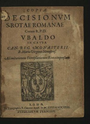 Copiae Decisionum S. Rotae Romanae