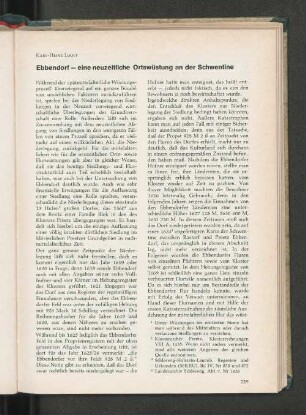 Ebbendorf - eine neuzeitliche Ortswüstung an der Schwentine