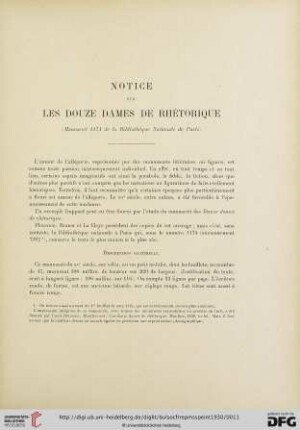 13: Notice sur les douze dames de rhétorique