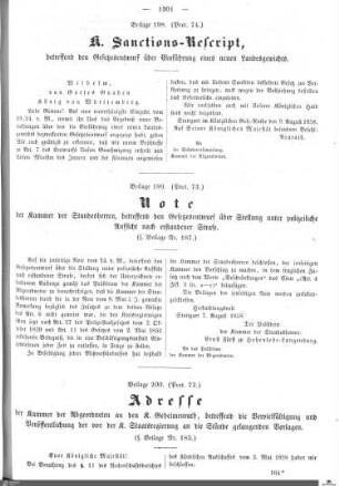 Beilagen zu Protokoll, 73. Sitzung