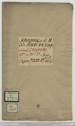 Concertos - Mus.2199-O-11 : vl, strings, bc - d; GiaA 116; TalAl Co5; RosA II.E.1.9.5