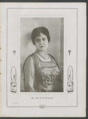 [Fotografía de] Sra. Olga R. da Porciúncula