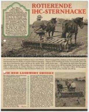 Hack- und Häufelpflüge