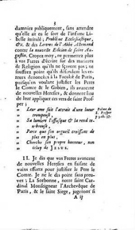 VI. Lettre D'Un Docteur En Theologie De L'Ordre De S. Dominique, Sur l'Idolatrie & les superstitions de la Chine, Au R. P. Dez Provincial des Peres Jesuites