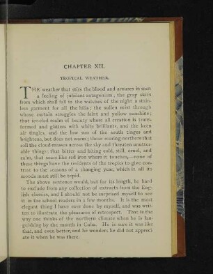Chapter XII. Tropical weather.