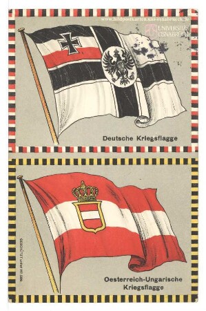 Deutsche Kriegsflagge - Oesterreich-Ungarische Kriegsflagge