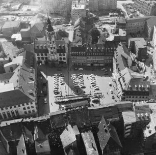 Markt in der Altstadt von Gera : Blickrichtung Süden